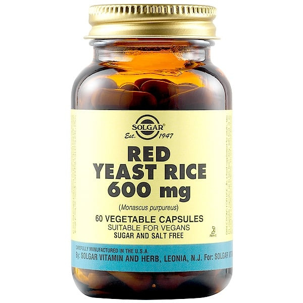 SOLGAR Red Yeast Rice Extract 600mg, 60veg.caps