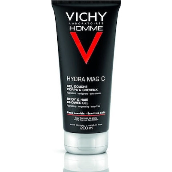 VICHY Homme Hydra Mag C Shower Gel Τονωτικό Αφρόλουτρο για Σώμα & Μαλλιά 200ml