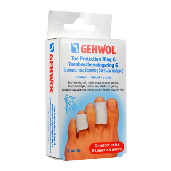 GEHWOL Toe Protection Ring G Medium Προστατευτικός Δακτύλιος Δακτύλων Ποδιού G (30mm), 2τεμ