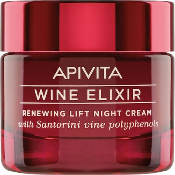 APIVITA Wine Elixir Renewing Lift Night Cream Κρέμα Νύχτας για Ανανέωση & Lifting 50ml