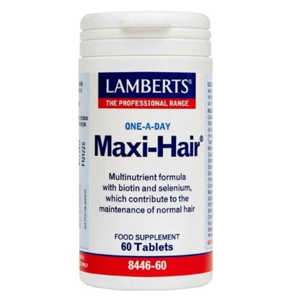 LAMBERTS Maxi Hair New Formula για την Υγεία & την Εμφάνιση του Δέρματος & της Τρίχας, 60tabs