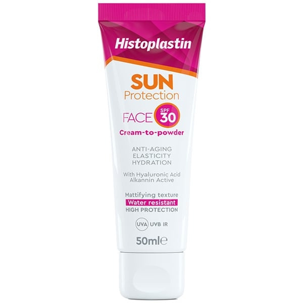 HISTOPLASTIN Sun Protection Face Cream to Powder SPF30 Αντηλιακή Κρέμα Προσώπου Καθημερινής Χρήσης, 50ml