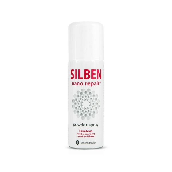 EPSILON HEALTH Silben Nano Repair Powder Spray Σπρέι Για Επούλωση Δέρματος 125ml