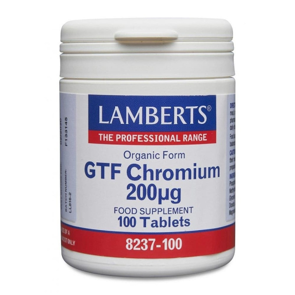 LAMBERTS GTF Chromium 200MCG 100tabs