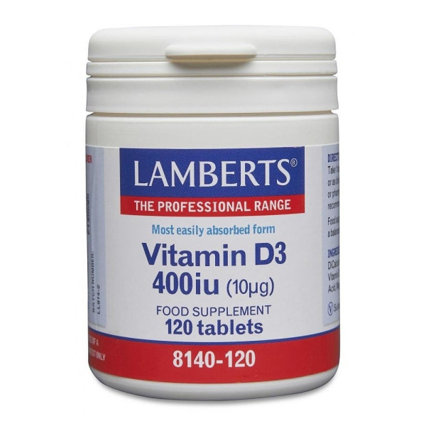 LAMBERTS Vitamin D3 400iu 120tabs
