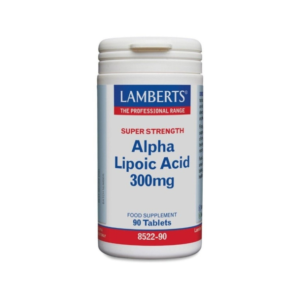 LAMBERTS Alpha Lipoic Acid 300mg Αντιοξειδωτικό Συμπλήρωμα Άλφα Λιποϊκού Οξέως, 90tabs