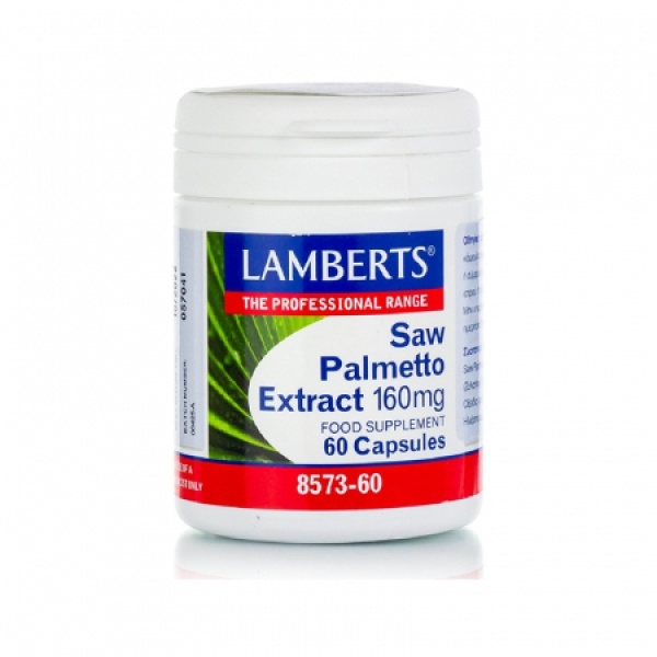LAMBERTS Saw Palmetto Extract 160mg Συμπλήρωμα Διατροφής για την Καλή Υγεία του Προστάτη στους Άντρες, 60caps