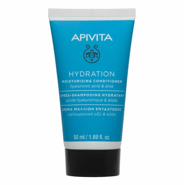 APIVITA Hydration Moisturizing Conditioner with Hyaluronic Acid & Aloe Mini Κρέμα Μαλλιών Ενυδάτωσης με Υαλουρονικό Οξύ & Αλόη, 50ml