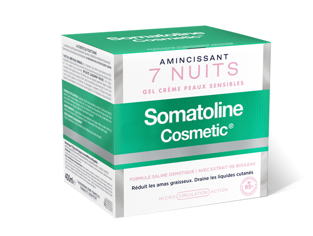 SOMATOLINE Cosmetic Αδυνάτισμα 7 Νύχτες Natural Gel-Kρέμα για ευαίσθητες επιδερμίδες, 400ml
