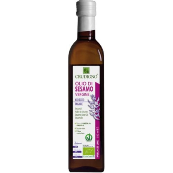 BIOAGROS Crudigno Sesame Seed Oil,Βιολογικό Σησαμέλαιο Ψυχρής Έκθλιψης 500ml