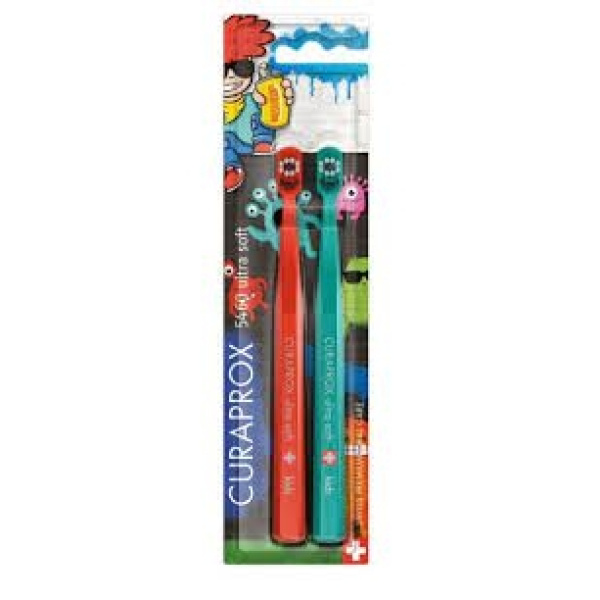 CURAPROX CS Kids Ultra Soft Toothbrush Duo Graffiti Edition 2023 Πολύ Μαλακή Οδοντόβουρτσα για Παιδιά, 2τμχ