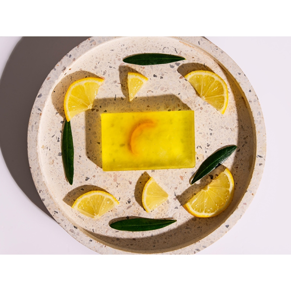 OLIVE TOUCH Χειροποίητο Σαπούνι με βιολογικό Λάδι Ελιάς & αιθέριο έλαιο λεμονιού 100gr
