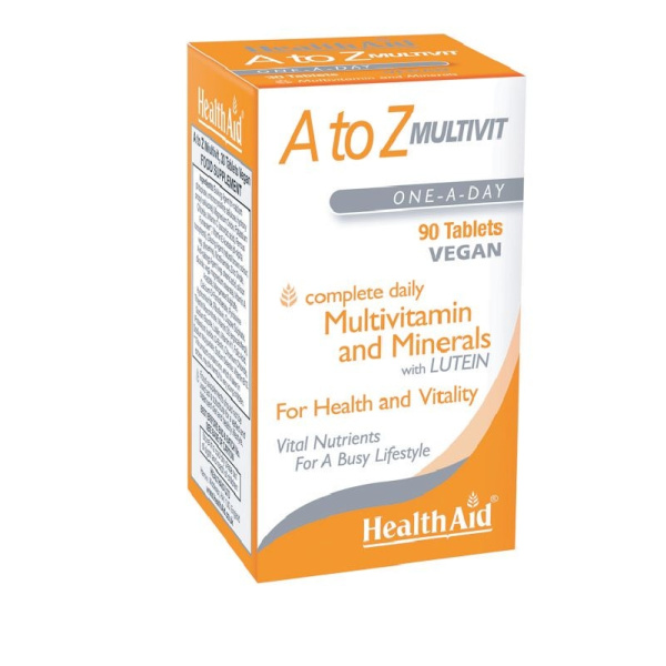 HEALTH AID A to Z Multivit and Minerals with Lutein, Πολυβιταμίνες, 90tabs
