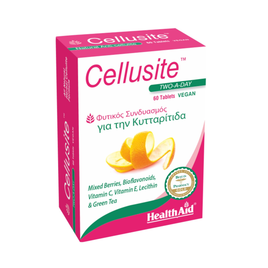 HEALTH AID Cellusite Συμπλήρωμα Διατροφής Κατά της Κυτταρίτιδας, 60veg. tabs