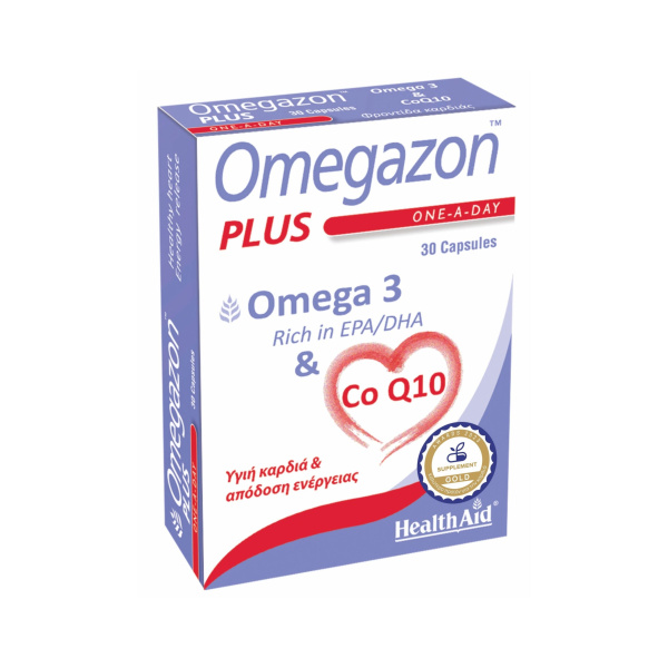 HEALTH AID Omegazon Plus Omega 3 & Co Q10 30mg 30caps