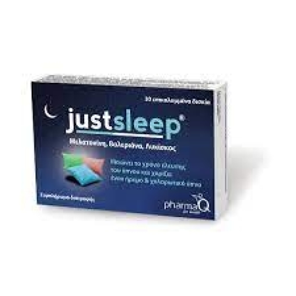 PHARMAQ Just Sleep Συμπλήρωμα Δαιτροφής για την αντιμετώπιση της Αϋπνίας, 30tabs
