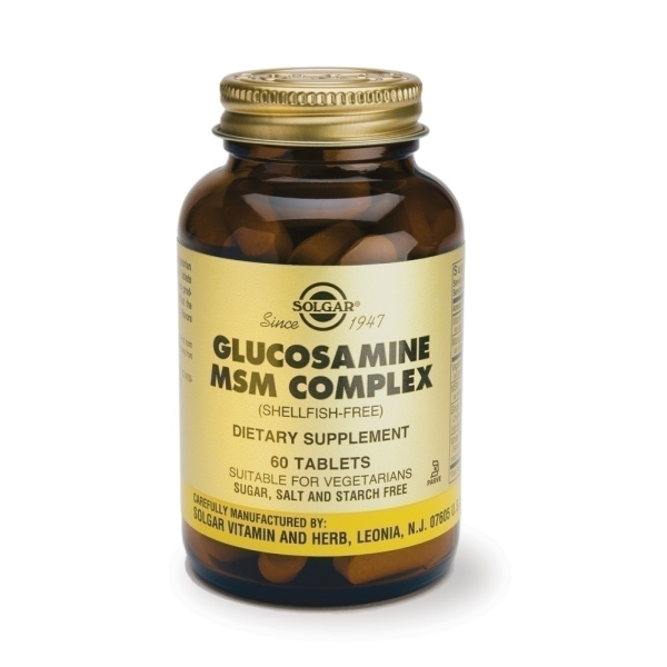 SOLGAR Glucosamine MSM Complex 60tabs