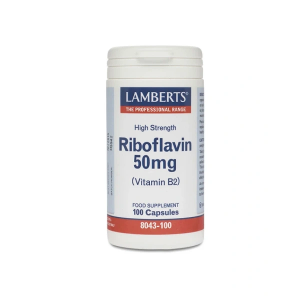 LAMBERTS Riboflavin (Vitamin B2 50mg) 100caps