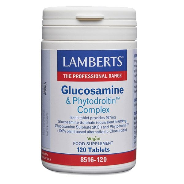 LAMBERTS Glucosamine & Phytodroitin Complex Συμπλήρωμα για την Υγεία των Αρθρώσεων 120 ταμπλέτες